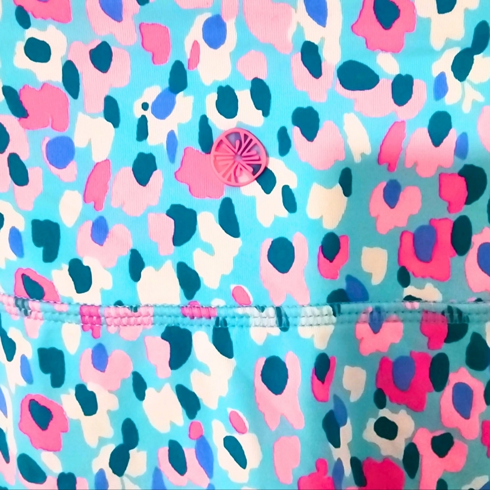 Lilly Pulitzer Luxletic Adlai Skort Multi Hottie Dottie Large athletic skirt - Picture 10 of 13